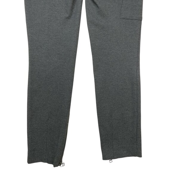 ATM Anthony Thomas Melillo Slim Stretch Cargo Ponte Pant 2 Charcoal Ankle Zip - Picture 10 of 12